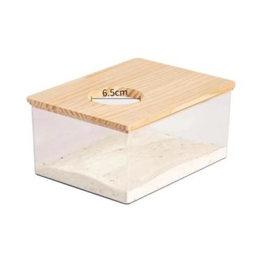 Imagem de Caixa De Areia Transparente Para Hamster, Banheira, Vaso Sanitário, Re