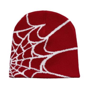 Imagem de Gorro Unissex Quente Com Estampa De Teia De Aranha Para Uso Externo - 