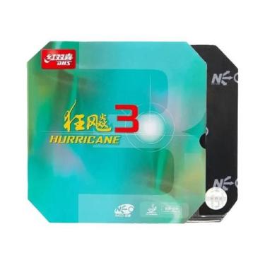 Imagem de Borracha Profissional DHS Neo Hurricane 3 Para Tênis De Mesa Com Espon