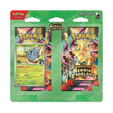 Imagem de Pokémon Blister Quadruplo Megaevolução Herois Excelsos Tangela - Copag