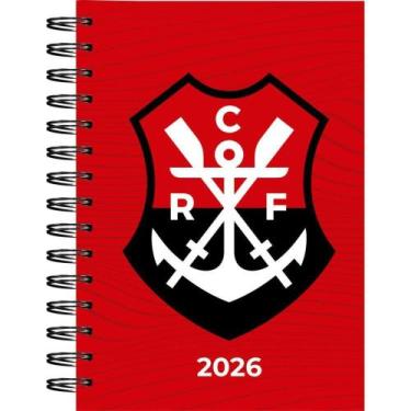 Imagem de Agenda 2026 Flamengo Espiral Capa Dura 140X200MM 160 Folhas - KIT