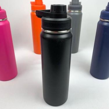 Imagem de Garrafa Térmica Inox 800ml Portátil Academia Água Gelada Por Mais Temp