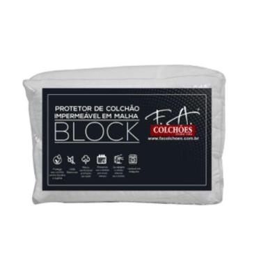 Imagem de Protetor Impermeável Block Malha para Colchão Casal 138 x 188 cm - F.A