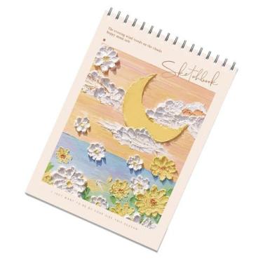 Imagem de Caderno SketchBook Desenho Aquarela Scrapbook A4 Colagens - - Doce Ter