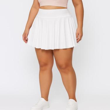 Imagem de Short Saia Babado Plus Size Tapa BumBum Em Suplex WOLFOX Fitness-Feminino