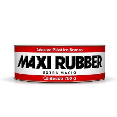 Imagem de Massa Plastica Branca Adesiva Extra Macio 700g Maxirubber