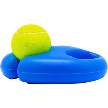 Imagem de Treinador De Tênis Portátil Com Bola E Corda Elástica Base Recarregáve