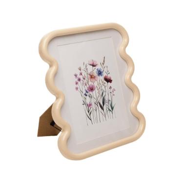 Imagem de Porta-Retrato Ondelle 10cmx15cm Creme MDF - Wolff