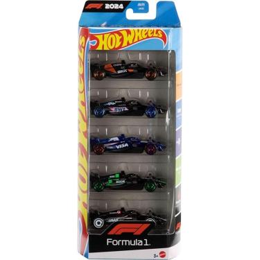 Imagem de Hot Wheels Diecast Veículo de Brinquedo Racing Formula 1 5 Carros - Mattel