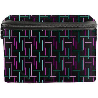 Imagem de Bolsa Térmica Impermeável 5Lt M BLT111 Preta e Rosa/Verde - Teisen