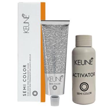 Imagem de Tinta Keune Semi Color 7.44 Louro Med Cobre Int + Activator