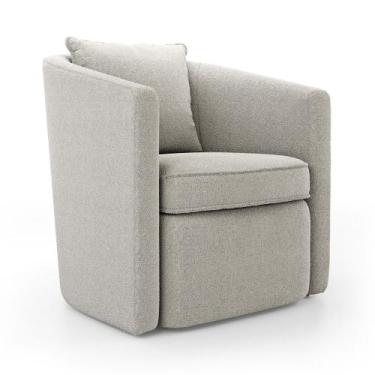 Imagem de Poltrona Decorativa Sala de Estar Aimê Bouclê Bege - Abmaza