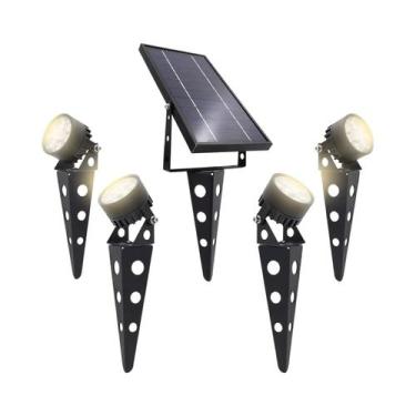 Imagem de Luzes De Spot Solar À Prova d'Água Para Exterior 50X LED Com Acionamen