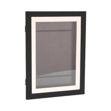 Imagem de Porta-Retratos Magnético De Madeira A4 Com Abas Para Exibição De Arte 