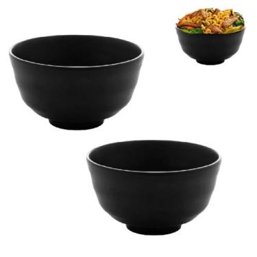 Imagem de 2 Tigela Bowl De Melamina Toquio P/ Servir Ceviche Shimeji 350ml - Lyo