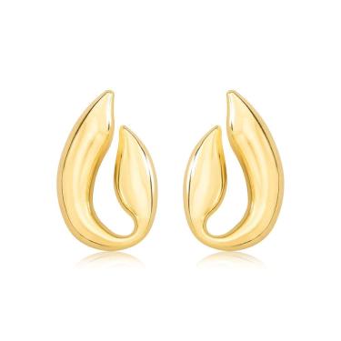 Imagem de Brinco Tulipa Revestido em Ouro