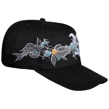 Imagem de Boné Blck Carpa Fish Preto Masculino Aba Curva Snapback-Masculino
