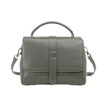 Imagem de Bolsa Tote Vintage Feminina Em Couro Legítimo Zency 2024 Casual Com Du