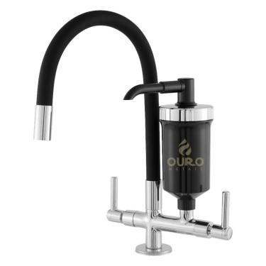 Imagem de Torneira para Cozinha Gourmet Torneira Gourmet Cozinha Bancada 1-4 de Volta em Silicone...