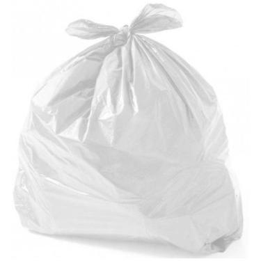 Imagem de Saco para Lixo 40 Litros Intermediário para Descarte Doméstico e Comercial Branco Higipack