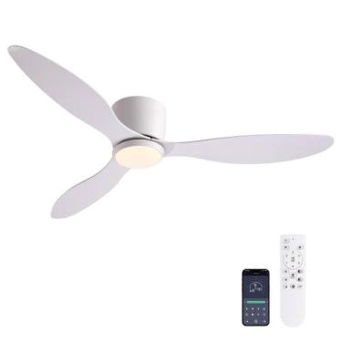 Imagem de Ventilador de teto Nuoqiso 132cm embutido com controle remoto