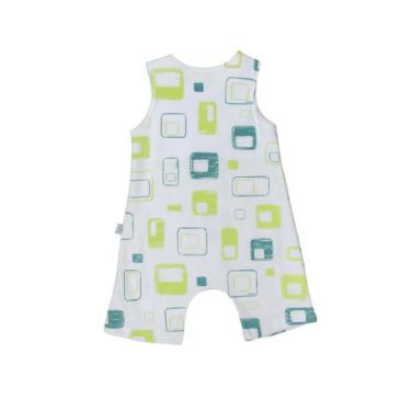 Imagem de Macacão Infantil Bebe Tam P ao GG Estampas Exclusivas - Nido, Quadrado
