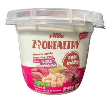 Imagem de Ração Úmida Zoohealth Frango e Cordeiro para Cães Sensíveis 245g - Zoo