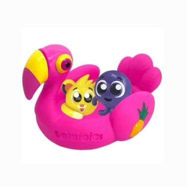 Imagem de Boneco de Vinil Baby Banho Flamingo Bolofofos Lider Brinquedos 3223