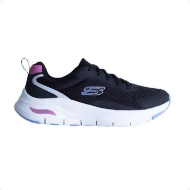 Imagem de Tênis Running Feminino Skechers Arch Fit Preto, Bkmt, 36