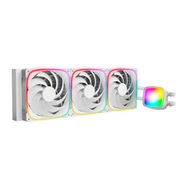 Imagem de Water cooler 420mm geometric eskimo pro 42, argb, white - geo-ep-42w -