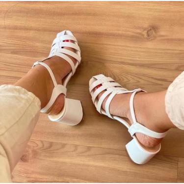 Imagem de Sandália Franciscana - 4SHOES, Branco, 36