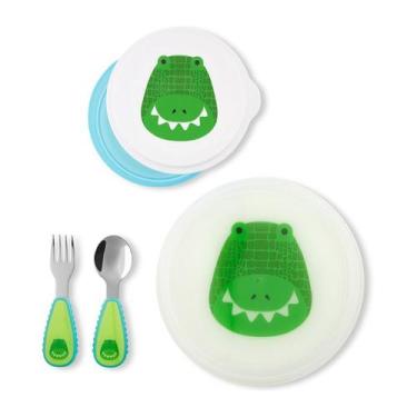 Imagem de Kit de alimentação Infantil Skip Hop, elefante, Verde