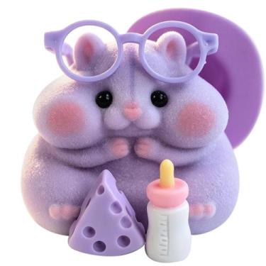 Imagem de Hamster Squishy Taba Artesanal de Silicone Macio 5 cm