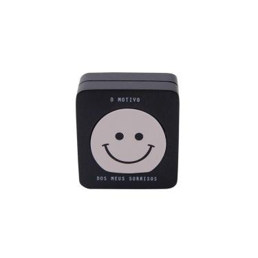 Imagem de Porta-retrato Duplo Meus Sorrisos 2 em 1 Design Encaixe Preto Imaginarium