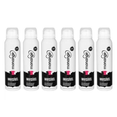 Imagem de Kit Desodorante Monange Invisível 150ml c/6