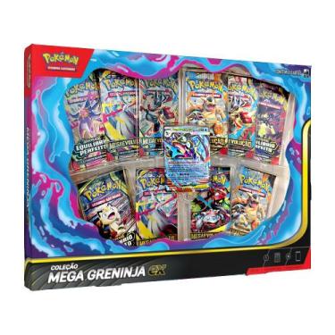 Imagem de Box Coleção Mega Greninja EX 61 Cartas Pokémon TCG Copag