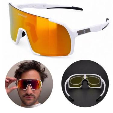 Imagem de Óculos De Sol Pendulari Grid Bike Corrida UV + Clip De Grau