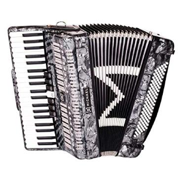 Imagem de Acordeon 120 Baixos ACM12007 Preto Perolado MICHAEL