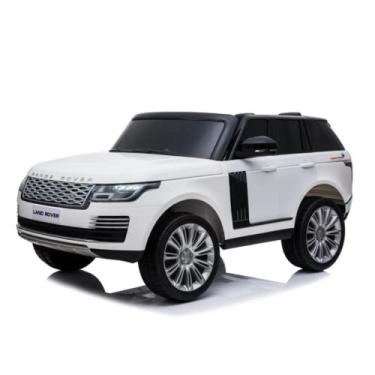 Imagem de Mini Carro Elétrico Land Rover Branco 2 Assentos 24V Banco de Couro e MP5, Importway
