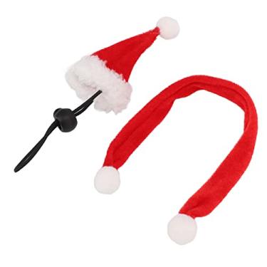 Imagem de 01 02 015 Fantasia de Natal de réptil, conjunto de cachecol macio e quente para animais de estimação, faixa elástica para hamsters para porquinhos da índia para lagartos