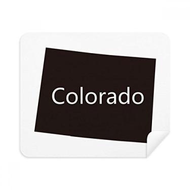 Imagem de Pano de limpeza do mapa dos EUA Colorado America 2 peças de tecido de camurça