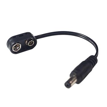 Imagem de Adaptador de cabo de alimentação de pedal de efeito de guitarra, de alimentação de pedal de guitarra elétrica, clipe de bateria de pedal de