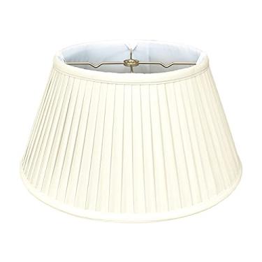 Imagem de Persiana básica de abajur Royal Designs 6-Way/Side Pregas, Tradicional, 13 x 19 x 10.5, Eggshell