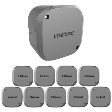 Imagem de Kit 10 Caixas de Passagem Plástica Câmeras Bullet/Dome Interno VBOX 1100 Black Intelbras