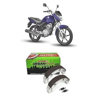 Imagem de Patim Lona Freio Dia-frag Honda Cg 150 160 Titan Fan C/Mola