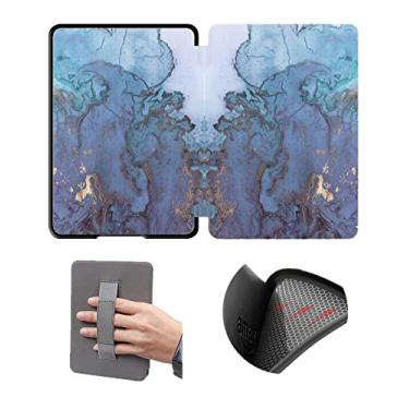 Imagem de Capa de silicone de 16 cm para Kindle Paperwhite 11ª geração 2021 apenas, capa protetora com despertar/hibernação automática e alça de mão