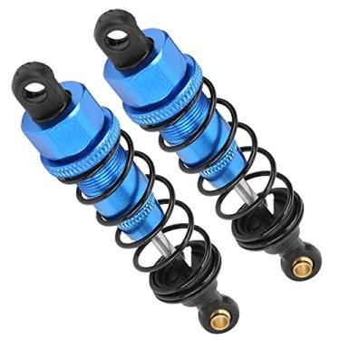 Imagem de 2Pcs RC Shock Absorbers 82mm Aluminum Alloy RC Spring Damper for CC01 CC02 Remote Control Car(Dark Blue) Model Car Accessories