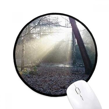Imagem de Tapete de mouse verde escuro para computador com cenário de natureza e ciência florestal