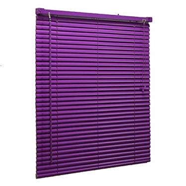 Imagem de Persiana Horizontal PVC Lilás 120 (L) x 140 (A) Cortina Completa C/Kit de instalação 1,20 x 1,40