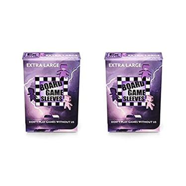 Imagem de 2 Packs Arcane Tinmen Non-Glare Board Game Sleeves 50 ct Extra Large Size Card Sleeves Individual Pack